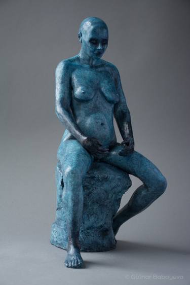 Original Figurative Nude Sculpture by Gülnar Babayeva