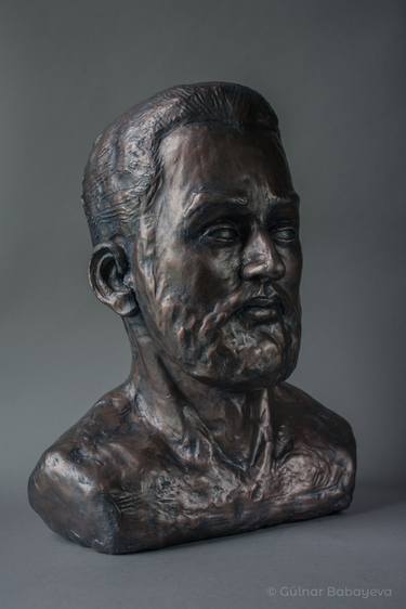 Original Portraiture Portrait Sculpture by Gülnar Babayeva