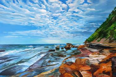 Print of Realism Seascape Paintings by Diana Borinski