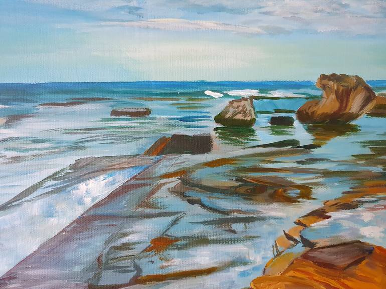 Original Realism Seascape Painting by Diana Borinski