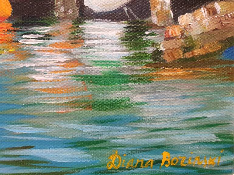 Original Sailboat Painting by Diana Borinski
