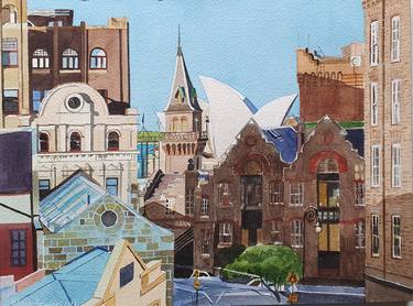 Print of Cities Paintings by Diana Borinski