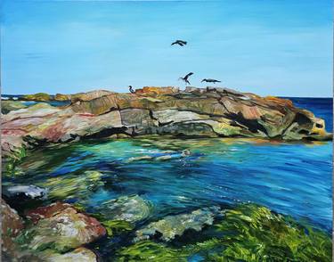 Original Realism Seascape Paintings by Diana Borinski