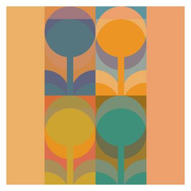 Print of Abstract Garden Digital by Victoria Mlady