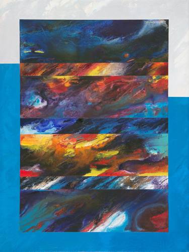 Original Fine Art Abstract Paintings by Bill Santelli