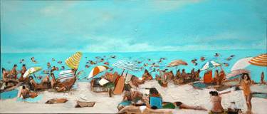 Original Beach Paintings by Yavuz AYHAN