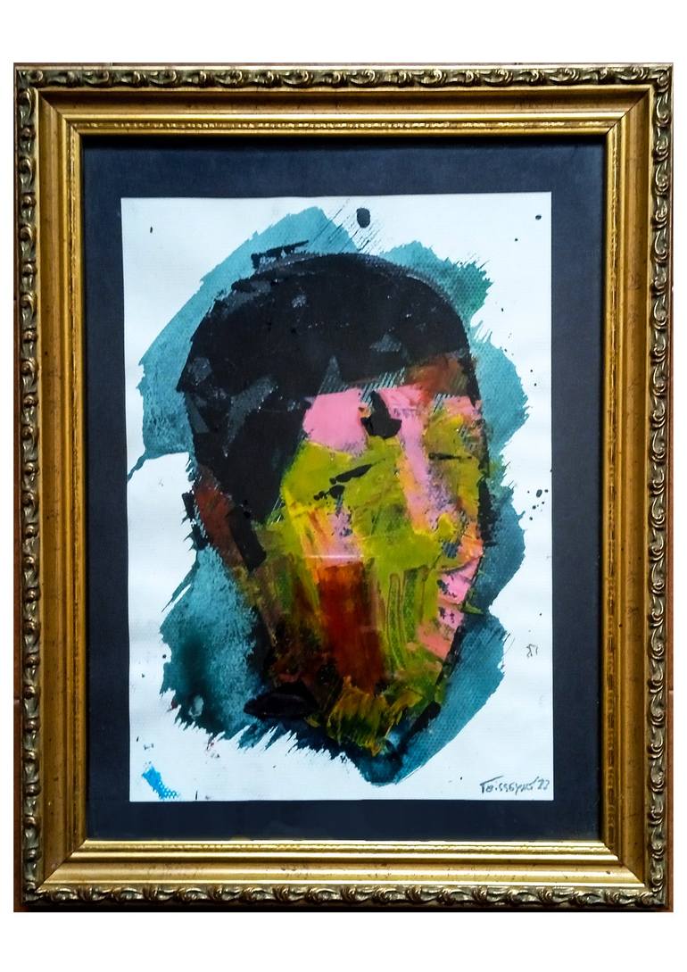 Original Portraiture Abstract Painting by Gawel  Teisseyre