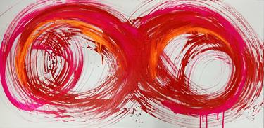 Saatchi Art Artist Emma Carey Baxendale; Paintings, “Infinity Red abstract” #art