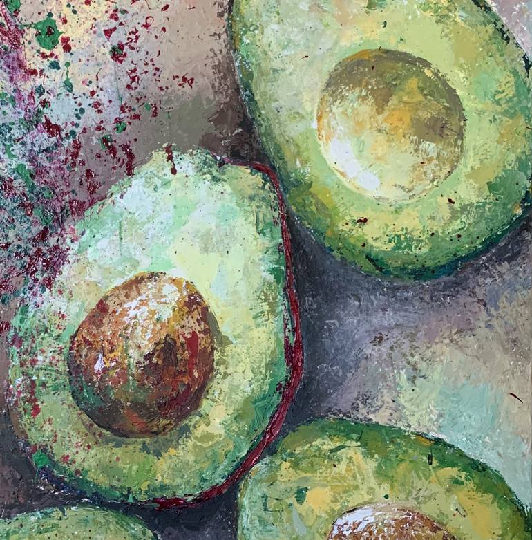 Original Abstract Food Painting by Elena Rado