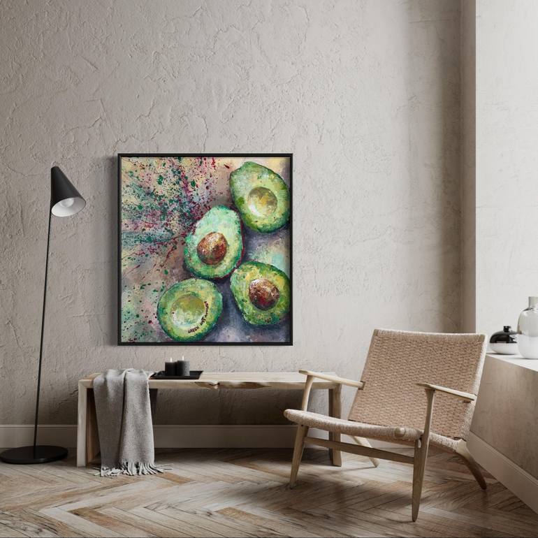 Original Abstract Food Painting by Elena Rado