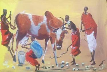 Original Abstract Paintings by Peter Mburu
