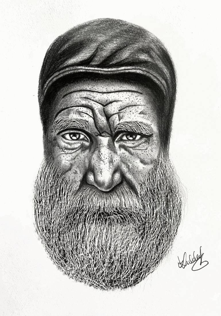 old man sketch