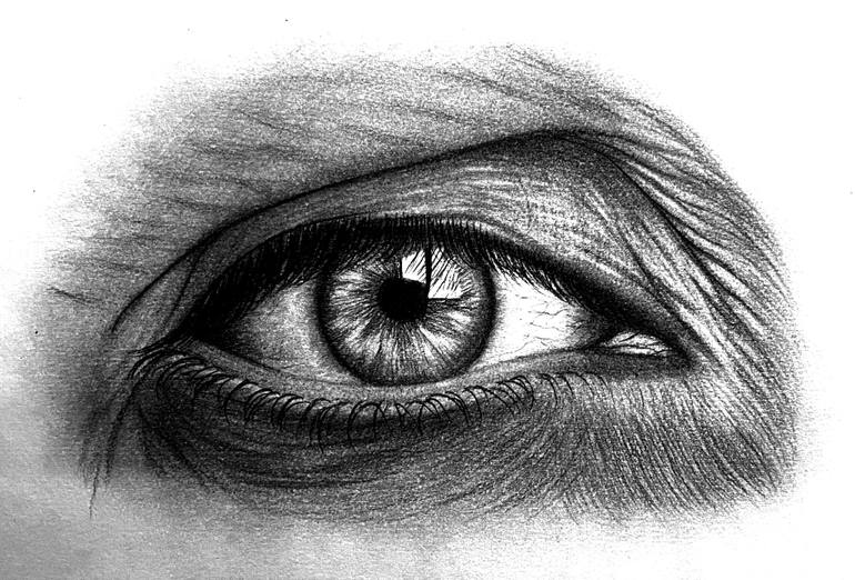 An Eye Speaks Volume Drawing By Kuldeep Singh Saatchi Art 2141