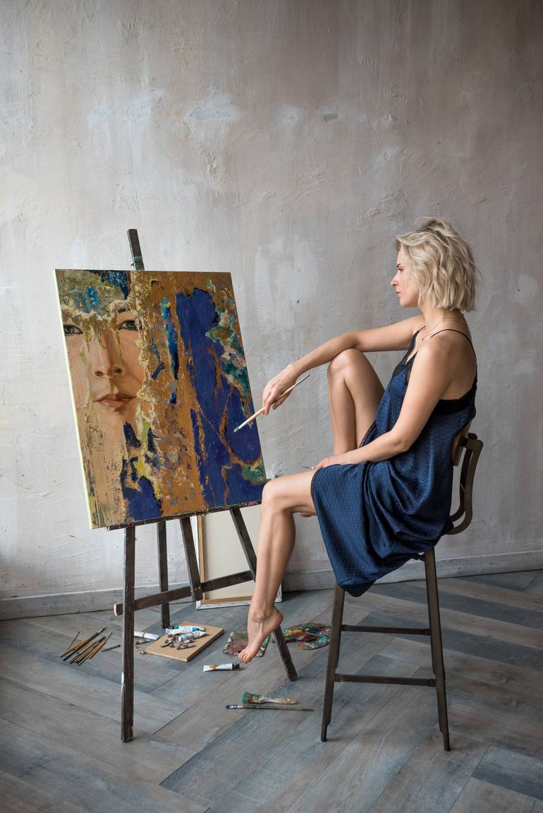 Original Conceptual Abstract Painting by Nataliia Maliarchuk