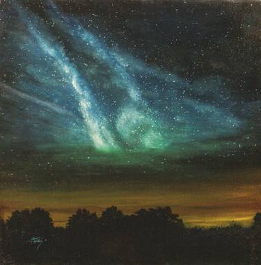 Print of Realism Outer Space Paintings by célinne mani