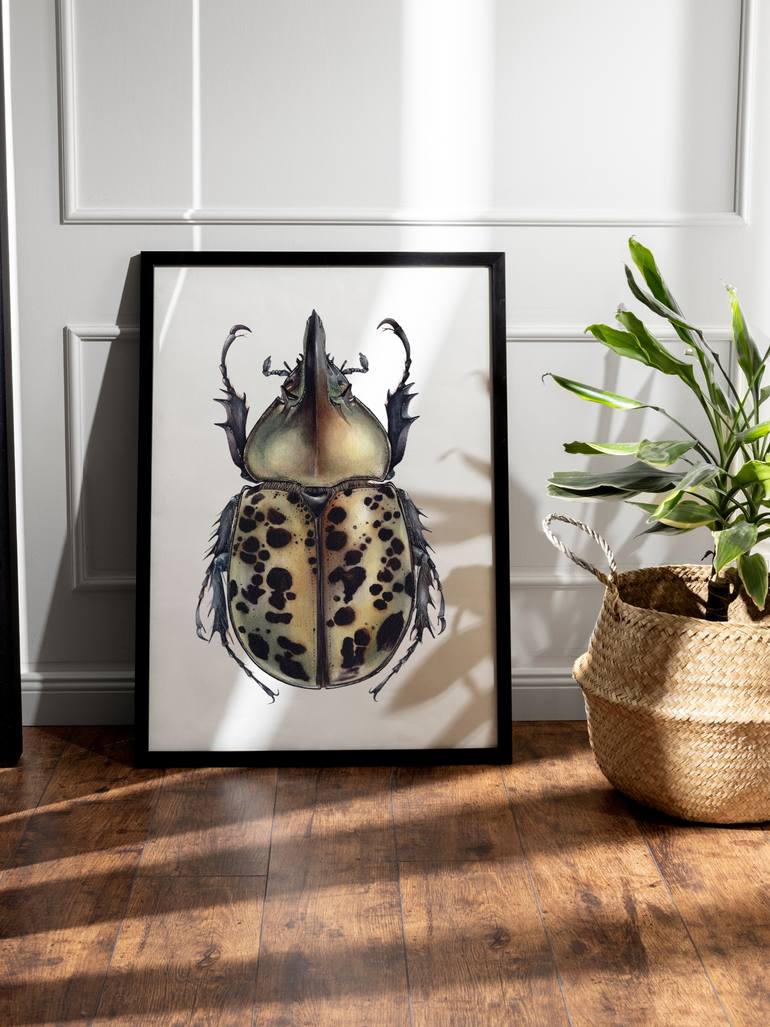 Original Illustration Animal Painting by Katya Shiova