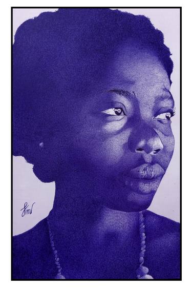 Original Impressionism Portrait Drawings by Emmanuel Maxwell Chinoye