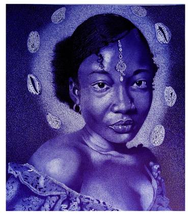Original Expressionism Portrait Drawings by Emmanuel Maxwell Chinoye