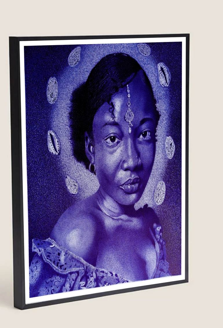 Original Expressionism Portrait Drawing by Emmanuel Maxwell Chinoye