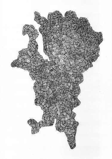 Original Abstract Expressionism Abstract Drawings by Sylvain Mesnard