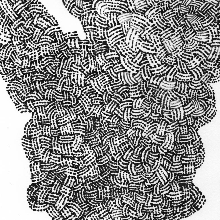 Original Abstract Expressionism Abstract Drawing by Sylvain Mesnard