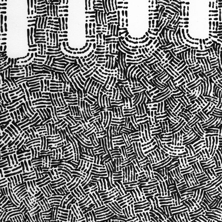 Original Abstract Expressionism Abstract Drawing by Sylvain Mesnard