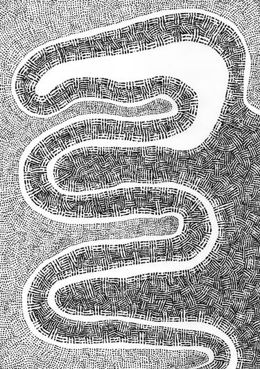 Original Abstract Expressionism Abstract Drawing by Sylvain Mesnard