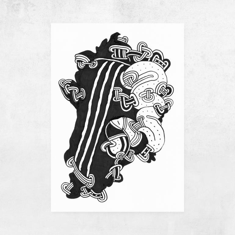 Original Abstract Expressionism Abstract Drawing by Sylvain Mesnard