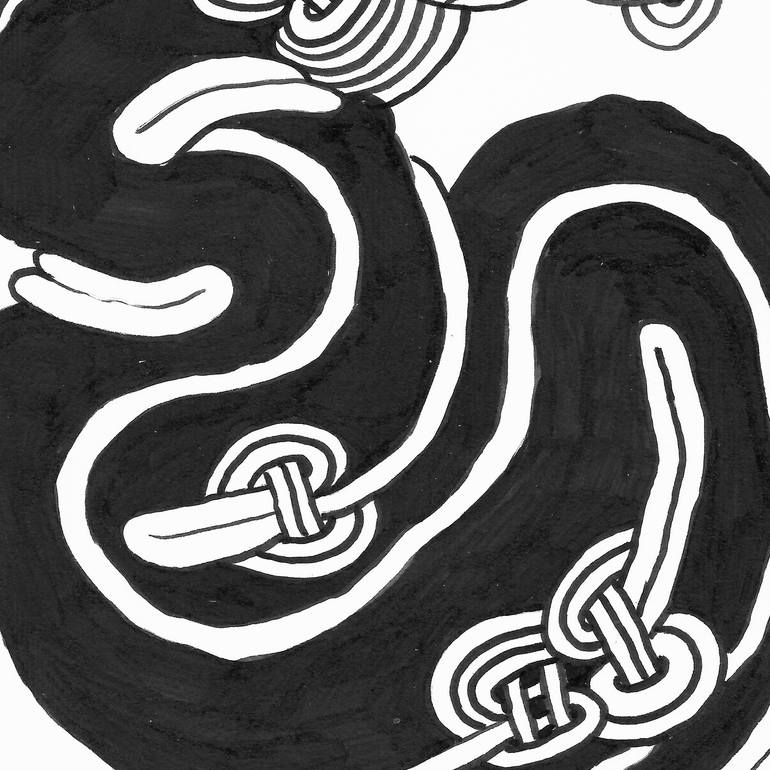 Original Abstract Expressionism Abstract Drawing by Sylvain Mesnard