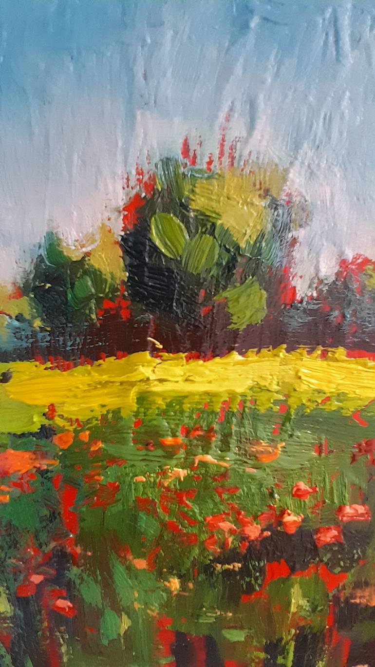 Original Abstract Landscape Painting by Svitlana Nahumeniuk