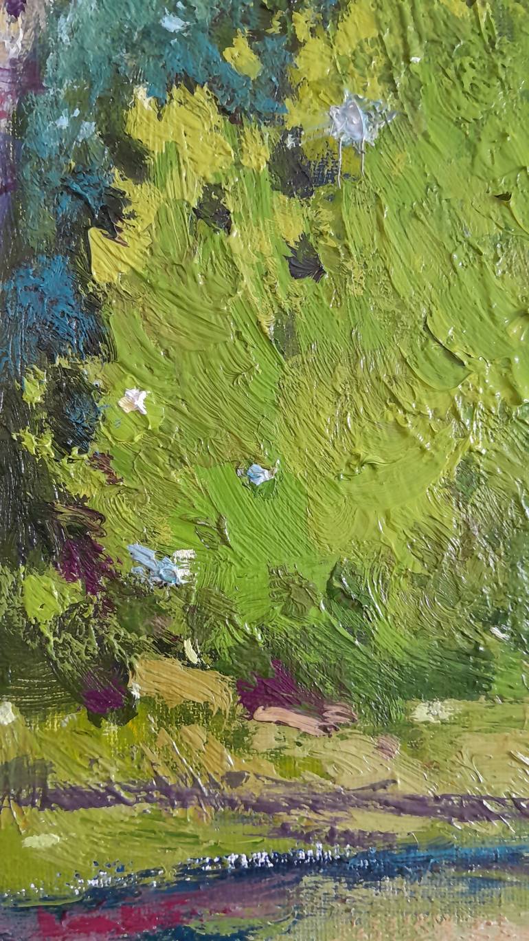 Original Abstract Landscape Painting by Svitlana Nahumeniuk