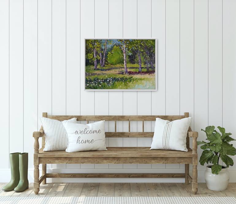 Original Abstract Landscape Painting by Svitlana Nahumeniuk