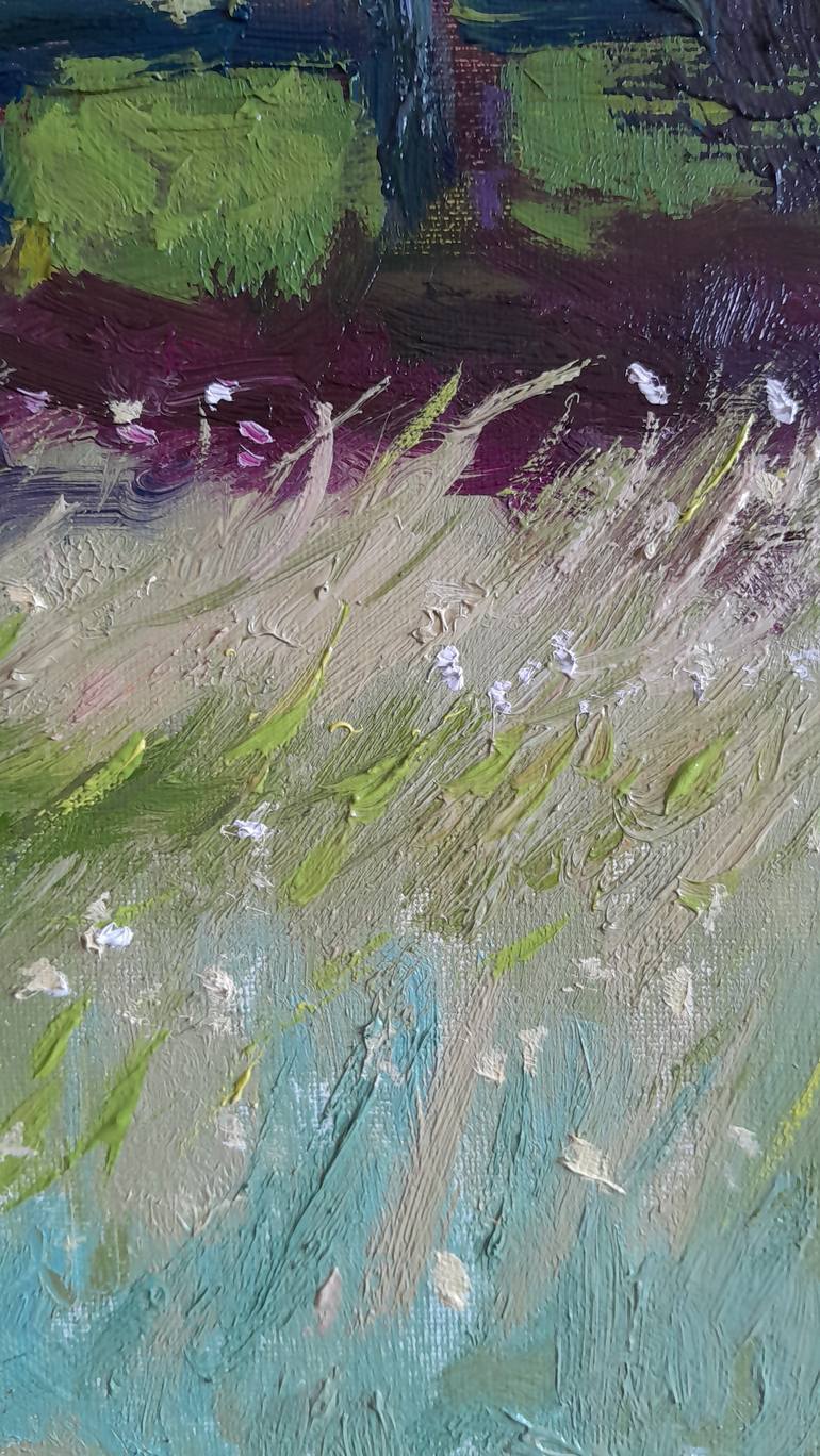 Original Abstract Landscape Painting by Svitlana Nahumeniuk