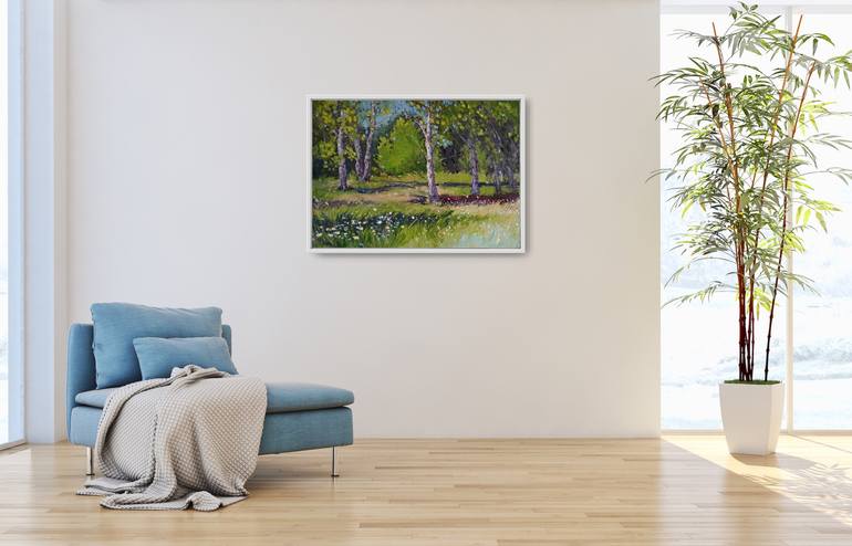 Original Abstract Landscape Painting by Svitlana Nahumeniuk