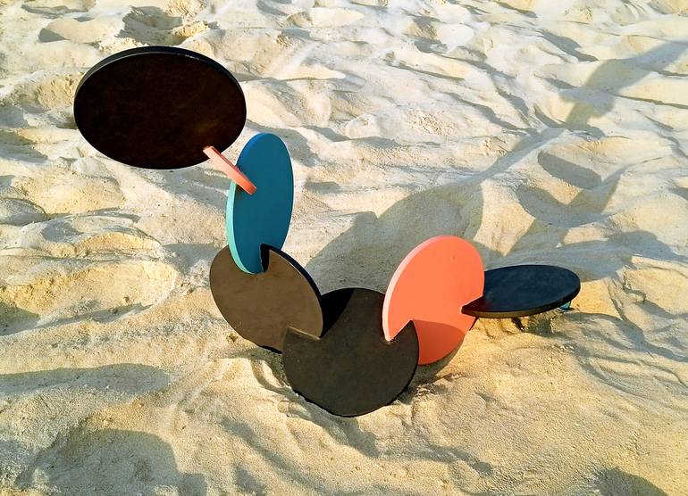 Original Contemporary Abstract Sculpture by Pavlovskydesign Metal And Paintings