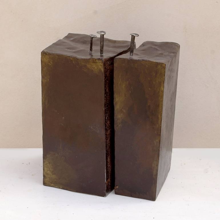 Original Abstract Geometric Sculpture by PAVLOVSKYDESIGN metal and paintings
