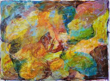 Print of Abstract Floral Paintings by Ruby Lindner