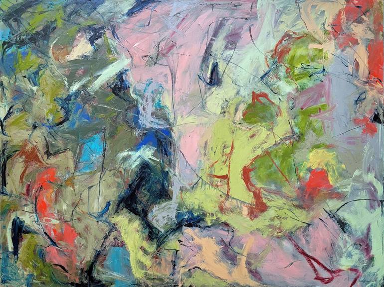 Original Contemporary Abstract Painting by Ruby Lindner