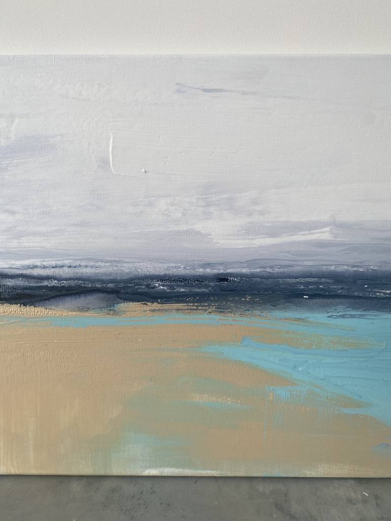 Original Abstract Beach Painting by Kathleen Rhee