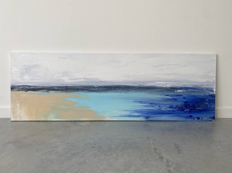 Original Abstract Beach Painting by Kathleen Rhee