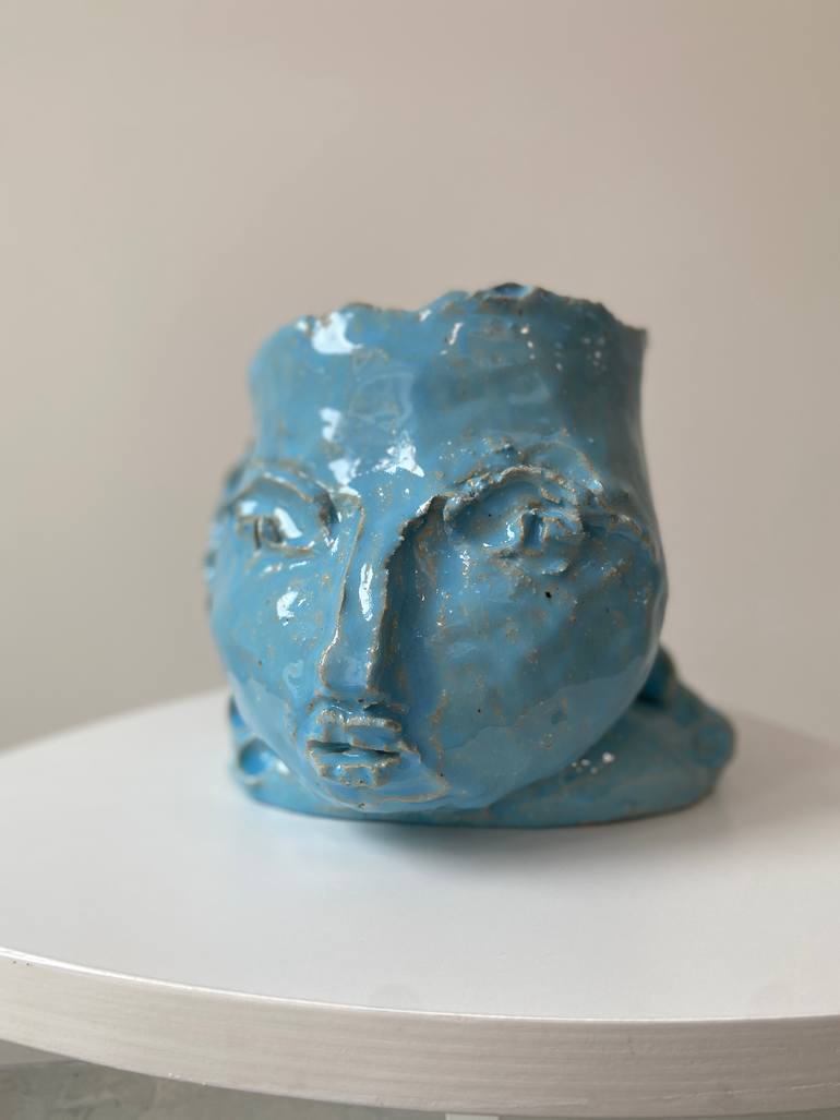Original Abstract People Sculpture by Kathleen Rhee