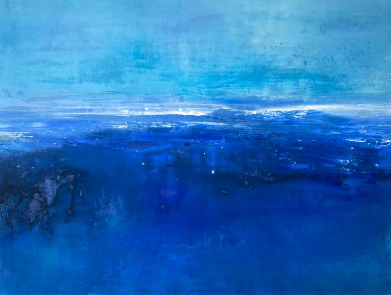 Original Seascape Painting by Kathleen Rhee | Contemporary Art on Canvas | Let the Waves Wash Over You