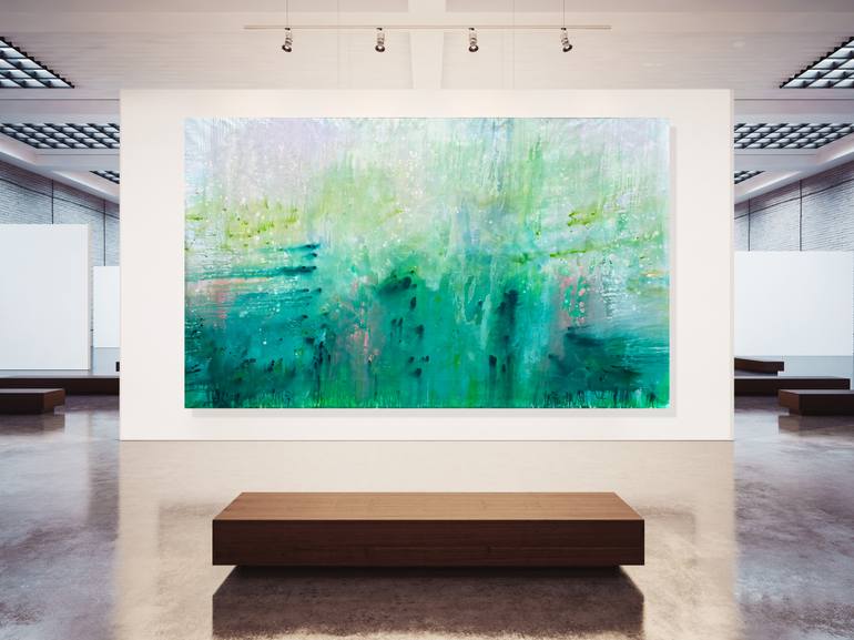 Original Abstract Expressionism Abstract Painting by Kathleen Rhee