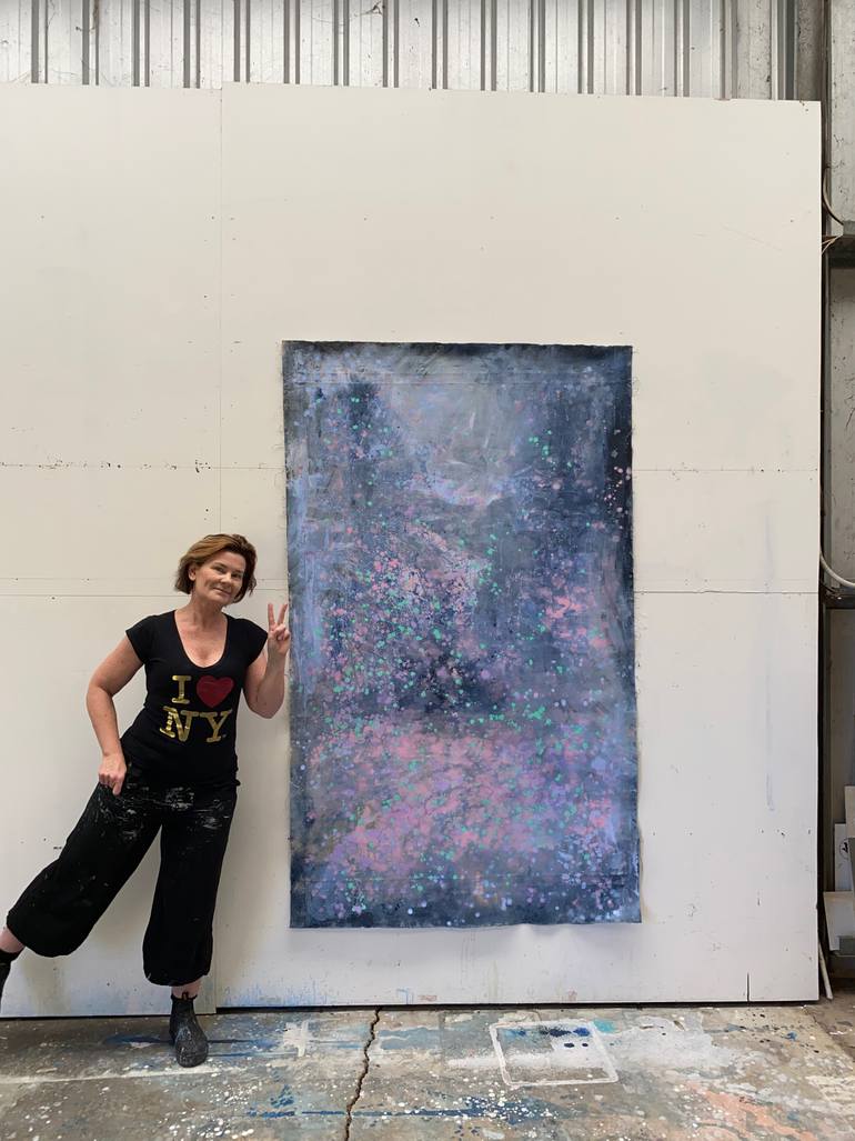 Original Abstract Expressionism Abstract Painting by Kathleen Rhee