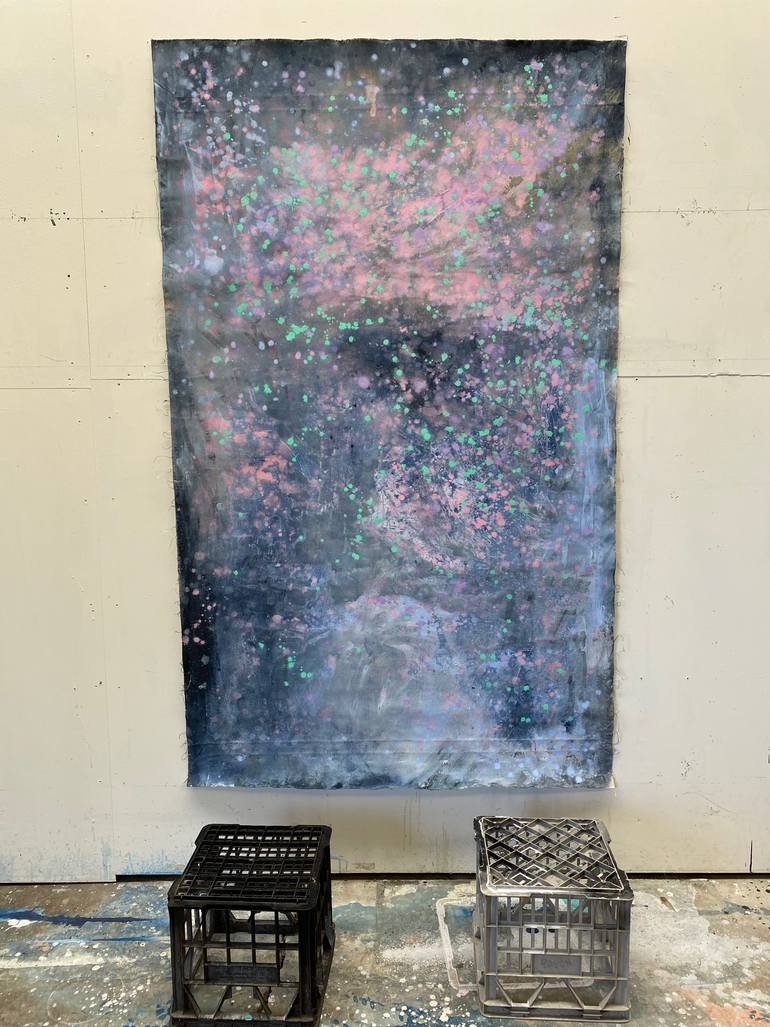 Original Abstract Expressionism Abstract Painting by Kathleen Rhee