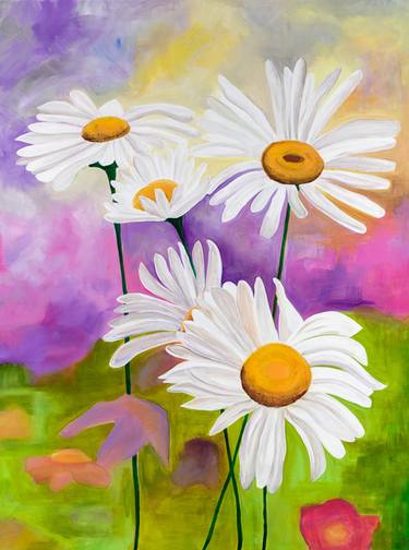 Original Fine Art Floral Paintings by Denise Joy Chasin