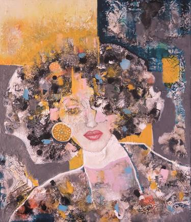 Original Abstract Expressionism Women Paintings by Sylvie Oliveri