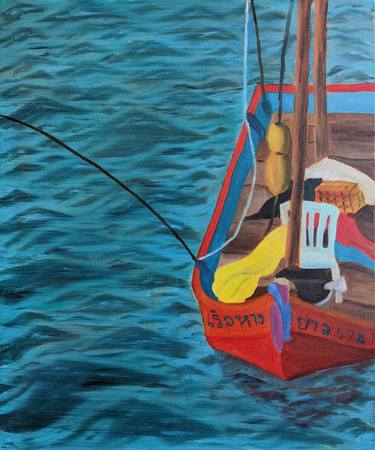 Print of Expressionism Boat Paintings by Tamara Berger