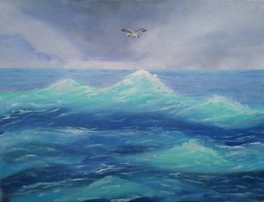 Print of Realism Seascape Paintings by Tamara Berger