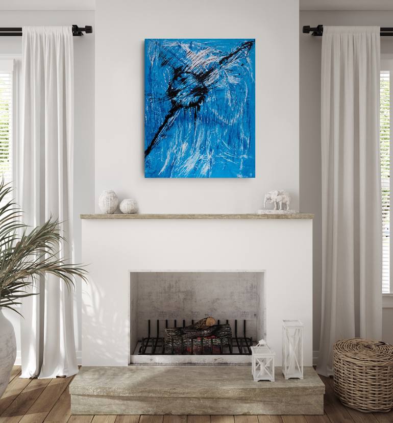 Original Abstract Expressionism Abstract Painting by Olga De Weck